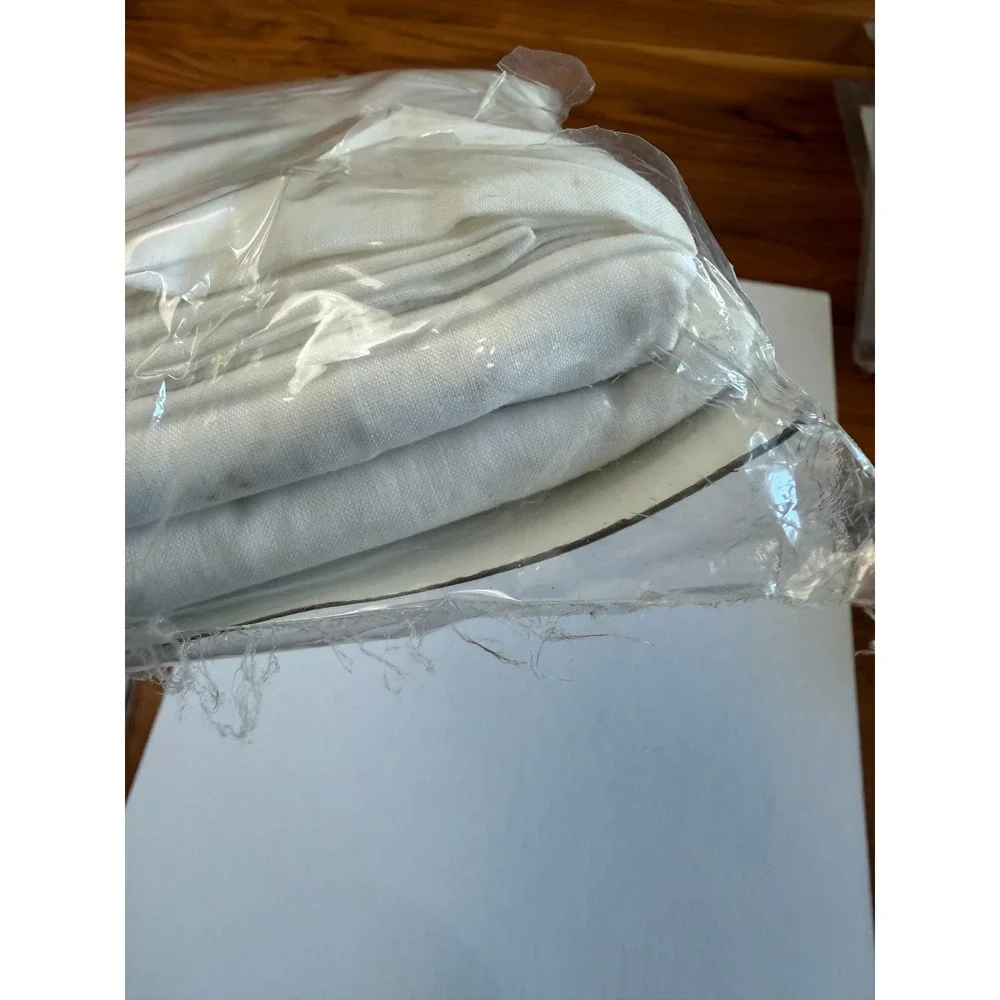 VTG Vogart Stamped Cross Stitch Pillow Cases White Floral No Floss Included